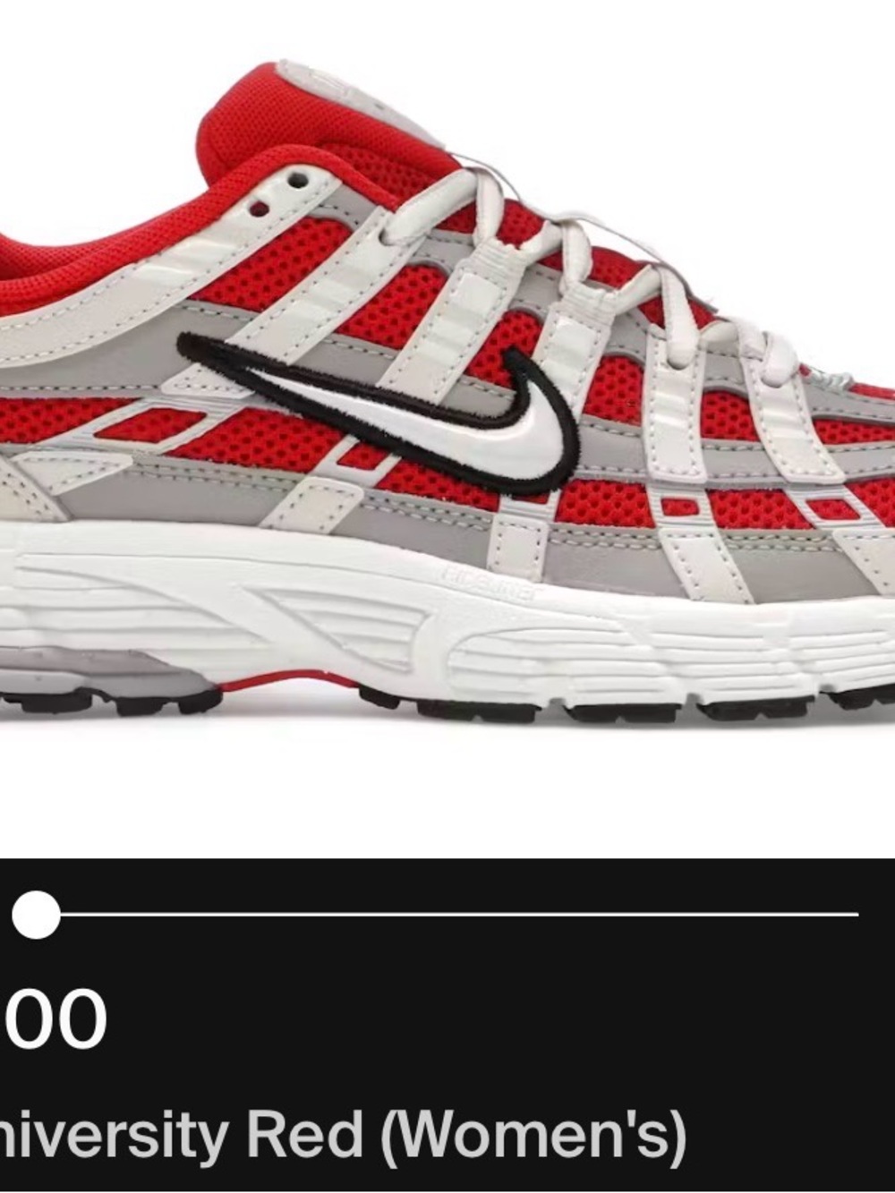 Nike Kids Red, White & Gray Mesh Sneaker